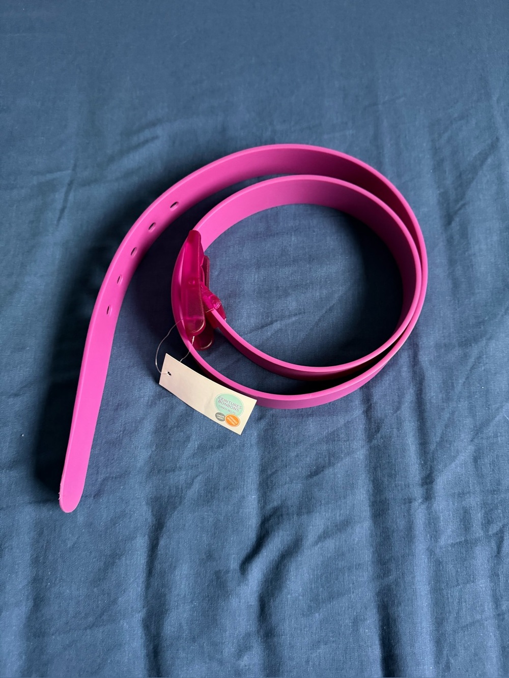 Candy Colour Unisex Adjustable Rubber Silicone Belt With Plastic Buckle